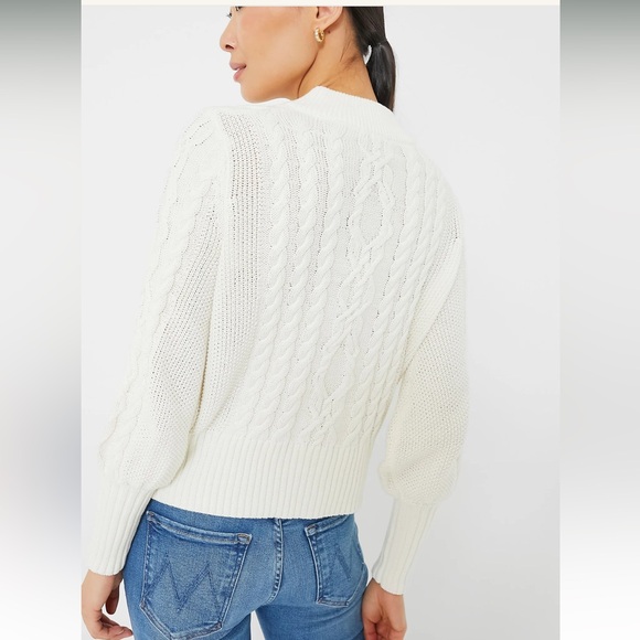 Ivory Cotton Colette Cardigan - Picture 5 of 12